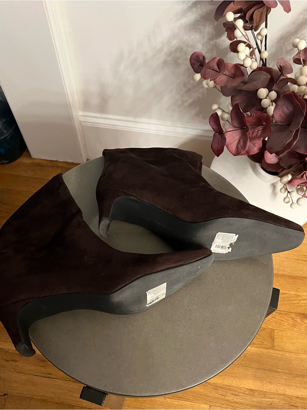 Banana Republic Dark Brown Slouch Suede Boots - Picture 8 of 9